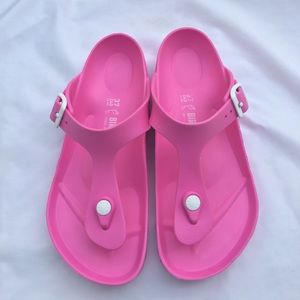 Birkenstock Pink Gizeh Eva Sandals Thong Size 37